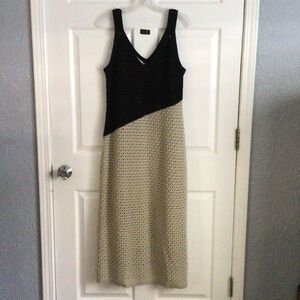 Elegant Black and Cream Women's Dress